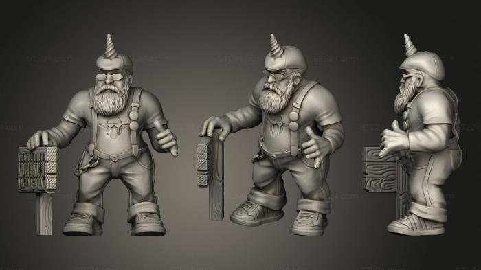 Military figurines (Dwarf Darth Grumpy, STKW_0853) 3D models for cnc