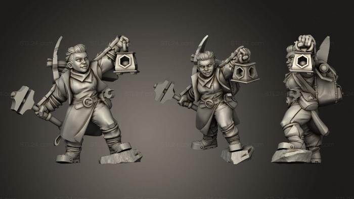 Military figurines (Dwarf To A, STKW_0878) 3D models for cnc