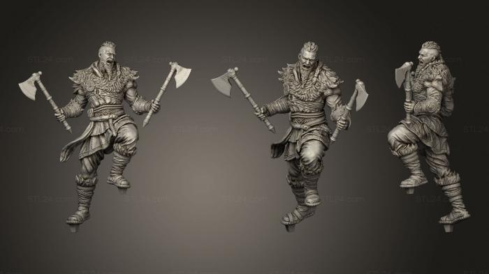 Military figurines (Eivor Full, STKW_0893) 3D models for cnc