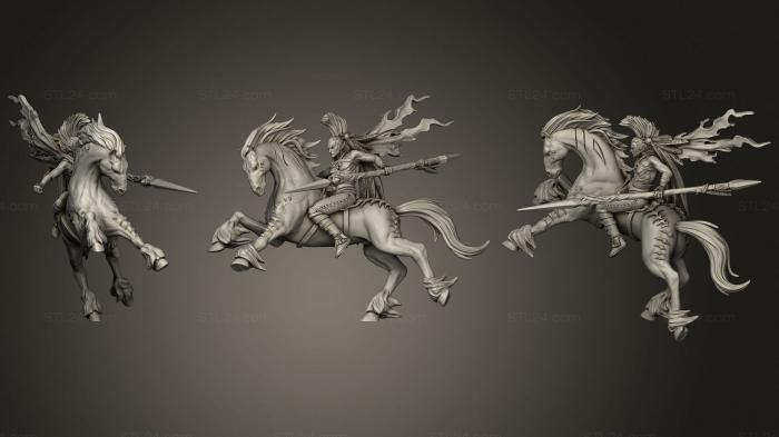 Military figurines (El Erdill Wild Hunt Rider, STKW_0894) 3D models for cnc