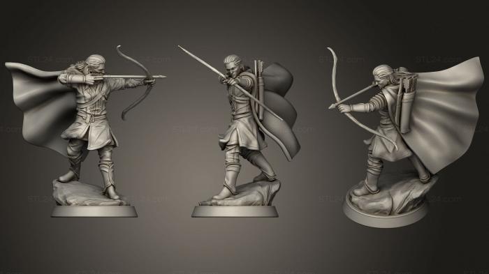 Military figurines (Elven Prince, STKW_0910) 3D models for cnc