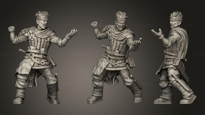 Military figurines (Filthy Bandit 4, STKW_0958) 3D models for cnc