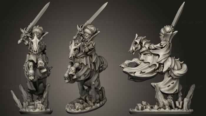 Military figurines (Forest Dragon vampire on horse, STKW_0982) 3D models for cnc