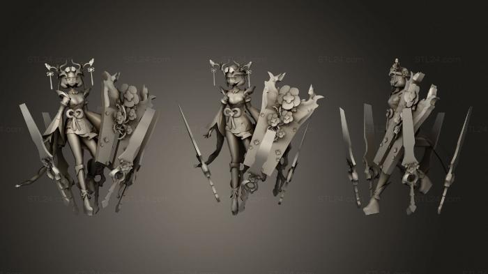 Military figurines (Girl, STKW_0985) 3D models for cnc