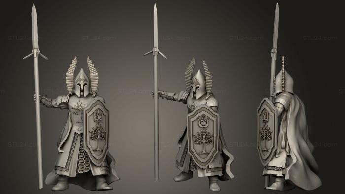 Military figurines (Fountain Guard, STKW_0990) 3D models for cnc