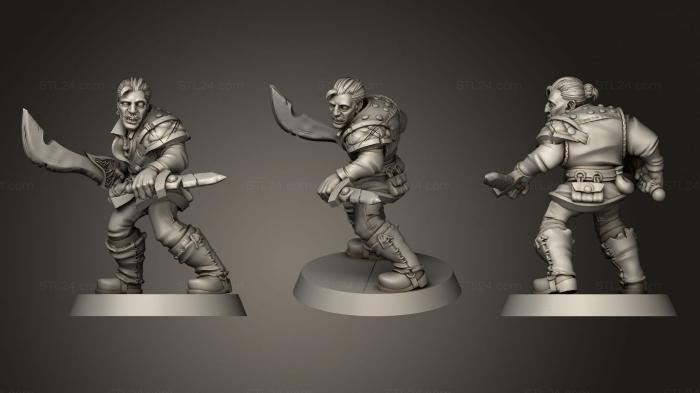 Military figurines (Miniature The Adventurer, STKW_0992) 3D models for cnc
