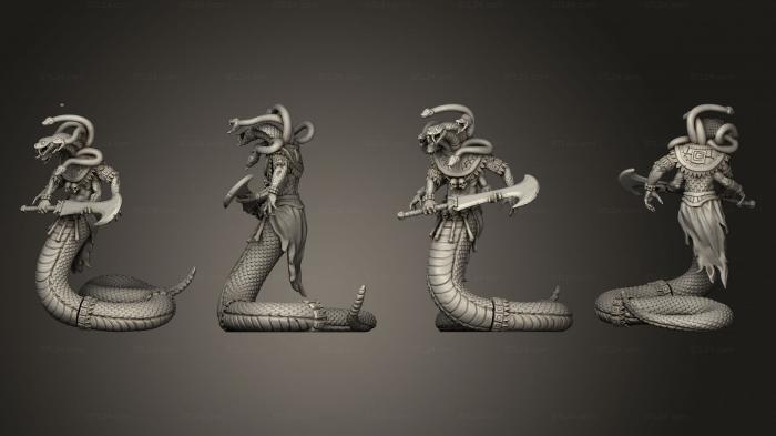 Статуэтки военные (Рот Змеиного Бога, Тело, STKW_10005) 3D модель для ЧПУ станка