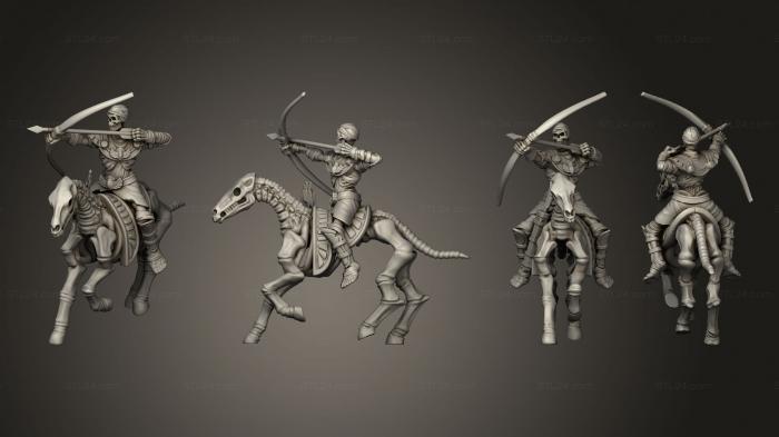 Military figurines (MU Horse Archers 01, STKW_10007) 3D models for cnc