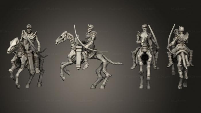 Military figurines (MU Horse Archers 02, STKW_10008) 3D models for cnc