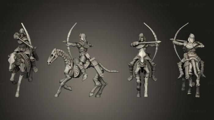 Military figurines (MU Horse Archers 03, STKW_10009) 3D models for cnc