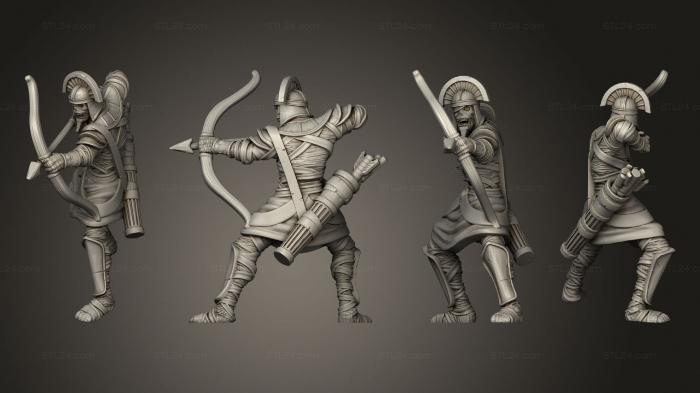 Military figurines (Mummy Archer 2, STKW_10021) 3D models for cnc
