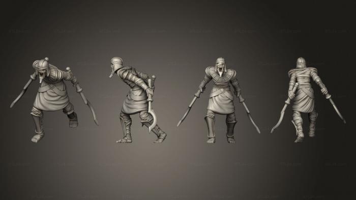 Military figurines (Mummy handsword 2, STKW_10023) 3D models for cnc