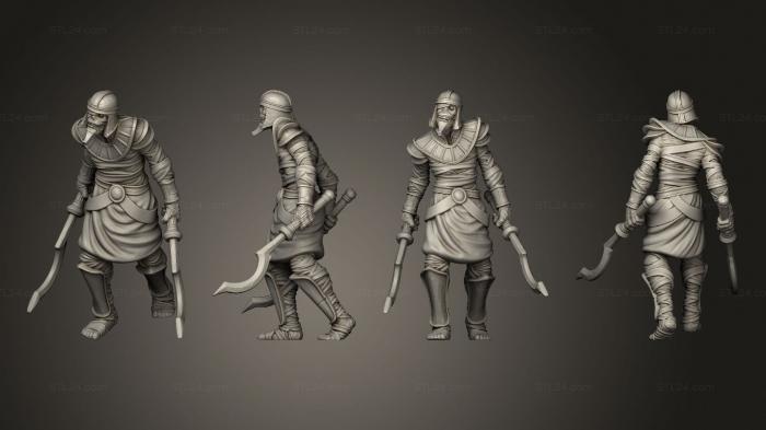 Military figurines (Mummy handsword, STKW_10024) 3D models for cnc