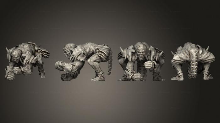 Military figurines (Muscle Golem Ground Smash Large, STKW_10030) 3D models for cnc