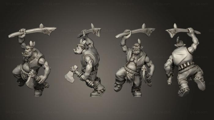 Military figurines (Native Orkz 3, STKW_10063) 3D models for cnc