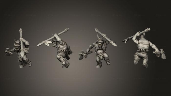 Military figurines (Native Orkz 5, STKW_10065) 3D models for cnc