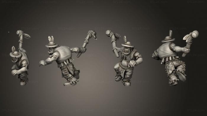 Military figurines (Native Orkz 8, STKW_10068) 3D models for cnc