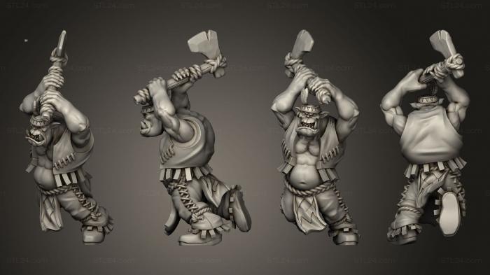 Military figurines (Native Orkz 9, STKW_10069) 3D models for cnc