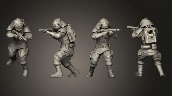 Military figurines (Naval Troopers, STKW_10078) 3D models for cnc