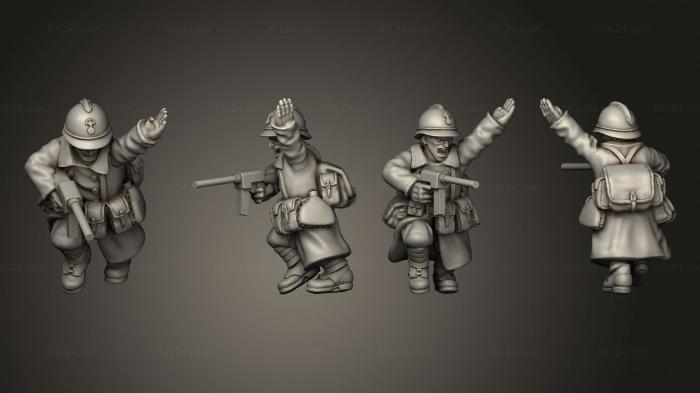 Military figurines (NCO paratrooper 01, STKW_10091) 3D models for cnc