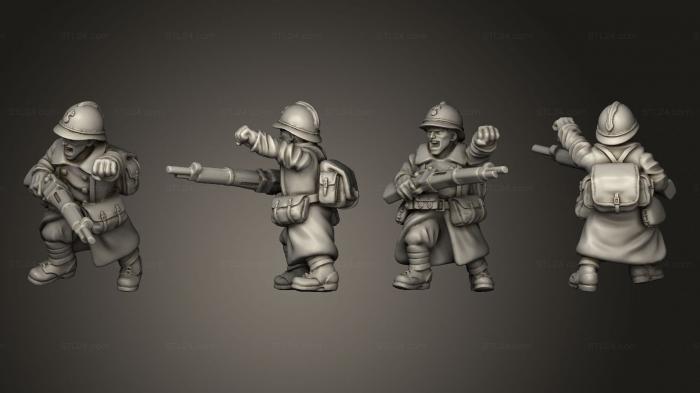 Military figurines (NCO paratrooper 03, STKW_10092) 3D models for cnc