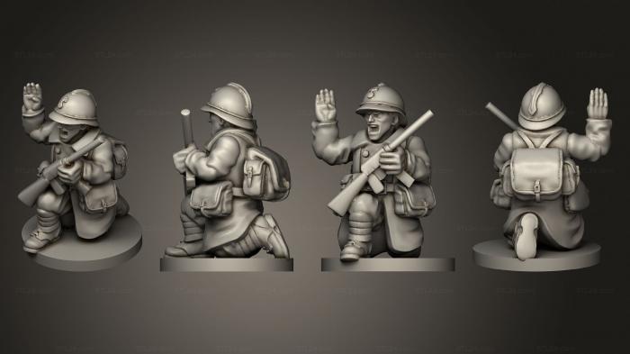Military figurines (NCO paratrooper 05, STKW_10093) 3D models for cnc