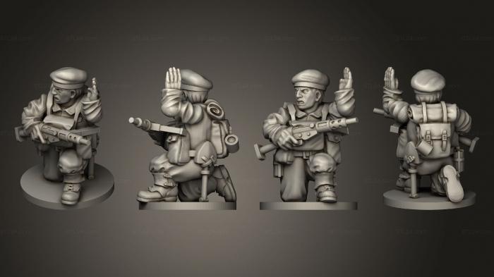 Military figurines (NCO paratrooper 07, STKW_10094) 3D models for cnc