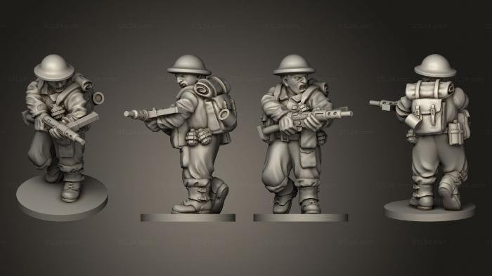 Military figurines (NCO paratrooper 09, STKW_10096) 3D models for cnc