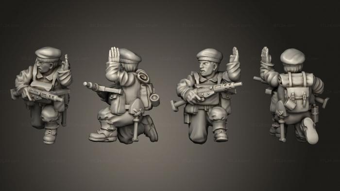 Military figurines (NCO paratrooper 10, STKW_10097) 3D models for cnc