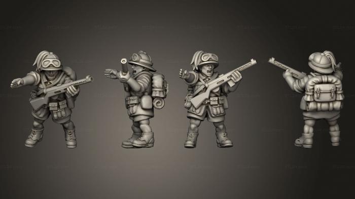 Military figurines (NCO paratrooper 15, STKW_10101) 3D models for cnc