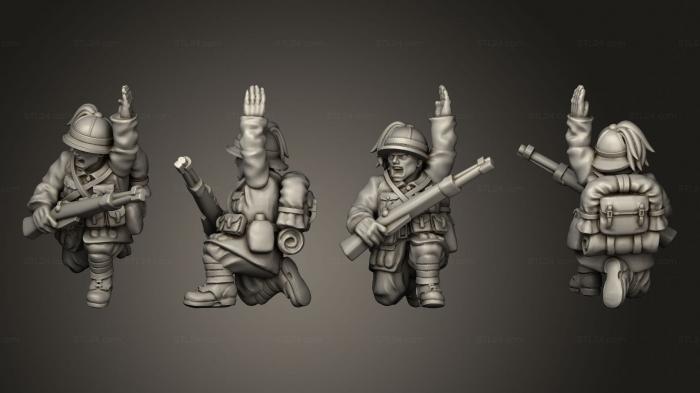 Military figurines (NCO paratrooper 17, STKW_10103) 3D models for cnc