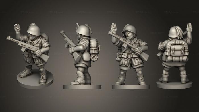 Military figurines (NCO paratrooper 20, STKW_10106) 3D models for cnc