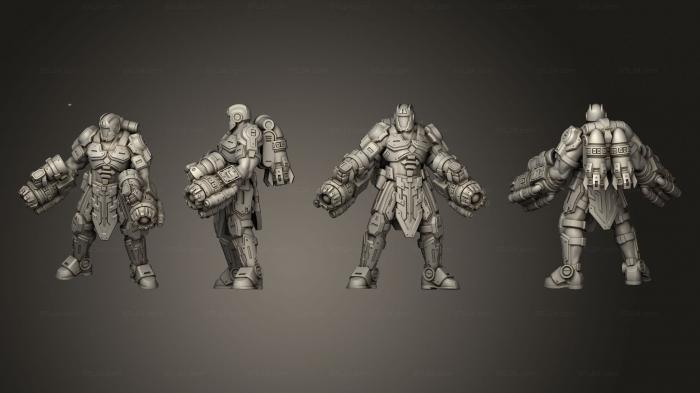 Military figurines (Nebula Exo Armored, STKW_10114) 3D models for cnc