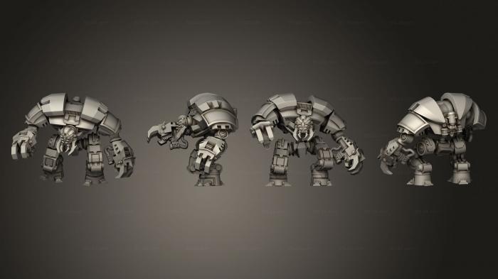 Military figurines (Necro bot, STKW_10117) 3D models for cnc