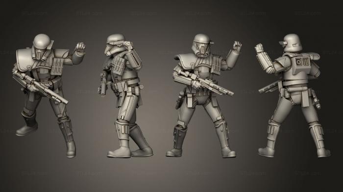 Military figurines (Necro trooper commander 01, STKW_10119) 3D models for cnc