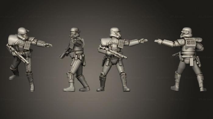 Military figurines (necro trooper commander 02, STKW_10120) 3D models for cnc