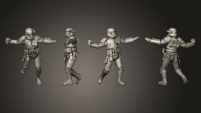 Military figurines (necro tropper grenade, STKW_10125) 3D models for cnc