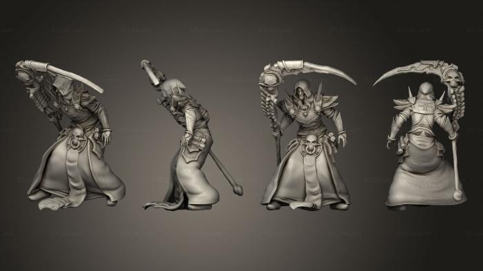 Military figurines (Necromancer Adventurer Scyth, STKW_10127) 3D models for cnc