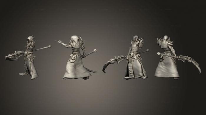 Military figurines (Necromancer Adventurer, STKW_10128) 3D models for cnc
