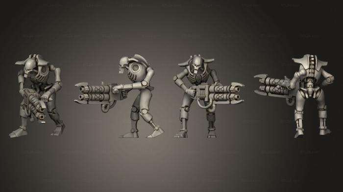 Military figurines (Necron Warrior 01, STKW_10130) 3D models for cnc