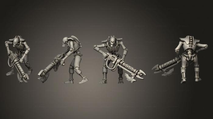 Military figurines (Necron Warrior 02, STKW_10131) 3D models for cnc