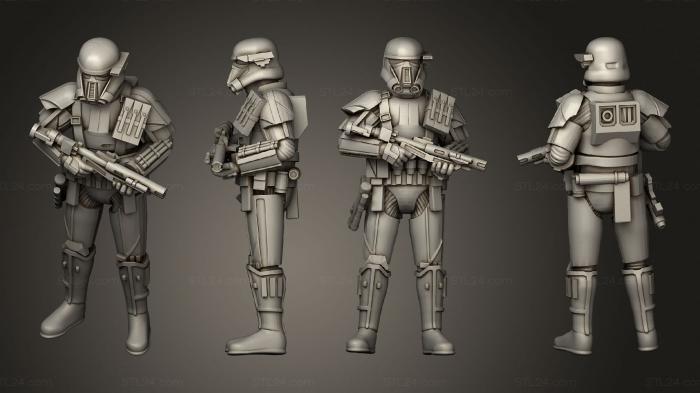 Military figurines (necrotrooper standin noshoulder, STKW_10135) 3D models for cnc