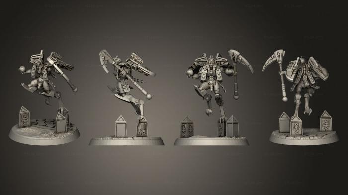 Military figurines (Necroyd Tomb Lords Lennokh Destrukthor Lord, STKW_10137) 3D models for cnc