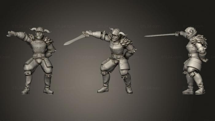 Military figurines (Gaffgarion, STKW_1014) 3D models for cnc