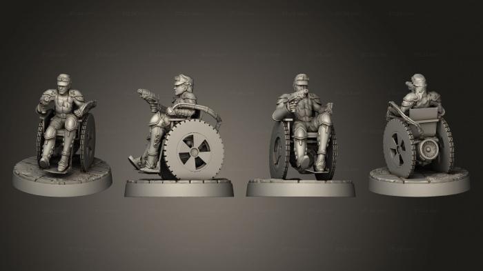 Статуэтки военные (Миниатюры героев - заклятых врагов, STKW_10148) 3D модель для ЧПУ станка