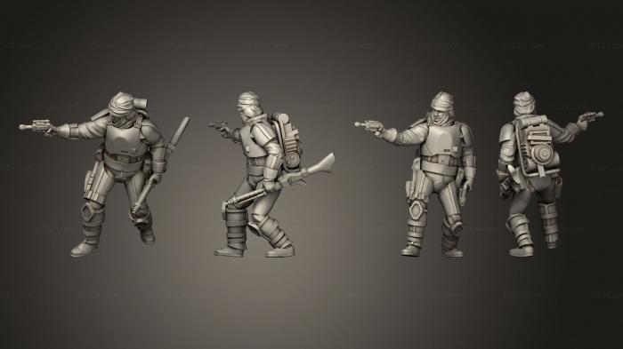 Military figurines (Nerfed Bounty Hunter, STKW_10152) 3D models for cnc