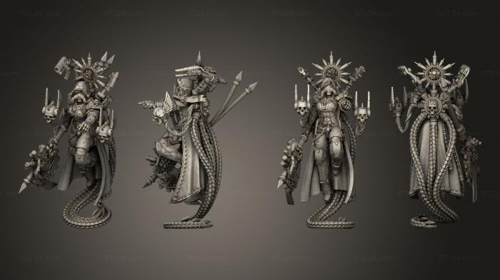 Military figurines (NEW MECHANIC PRIEST, STKW_10153) 3D models for cnc