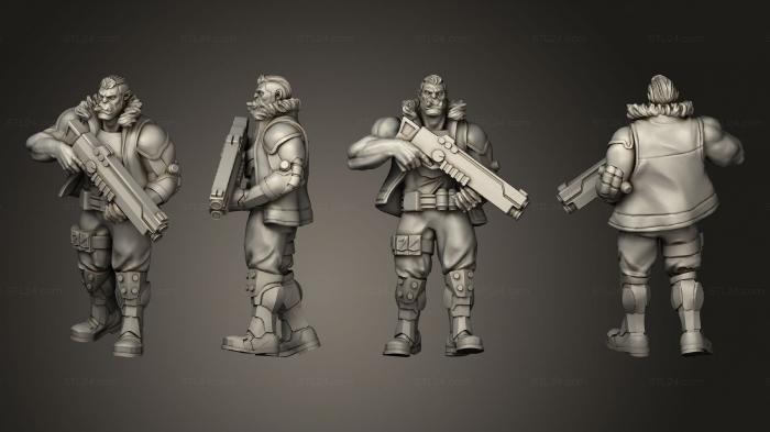 Military figurines (Nick Chromebane, STKW_10163) 3D models for cnc