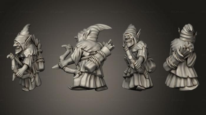 Military figurines (Night Goblin Archer 06, STKW_10183) 3D models for cnc