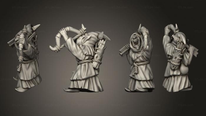 Military figurines (Night Goblin Archer 07, STKW_10184) 3D models for cnc